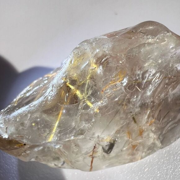 Golden Rutilated Quartz Crystal‎ Freeform (#5) - Picture 14 of 16